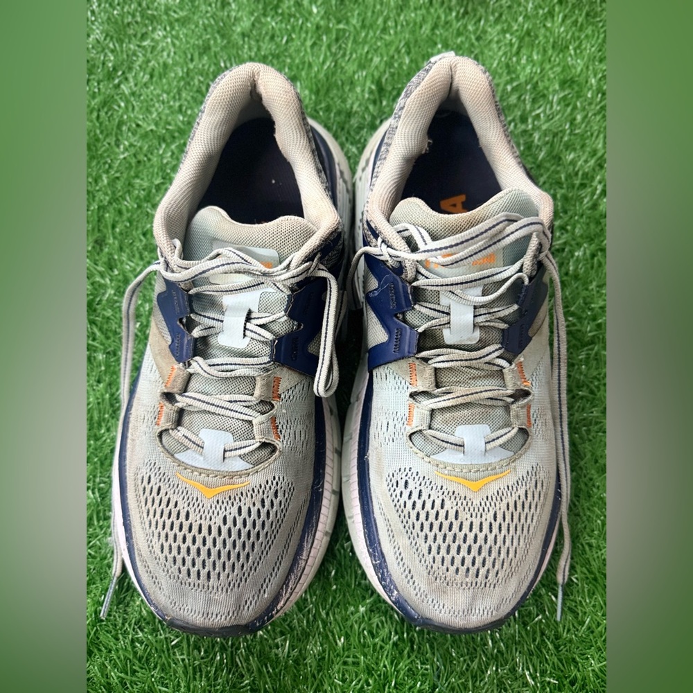 Hoka Women’s Gray and Blue Athletic Shoes Size 9.5